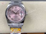 ARF Rolex Datejust 36mm Dandong 3235 Movement 72h Pink Face Romans Watch